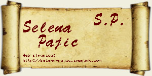 Selena Pajić vizit kartica